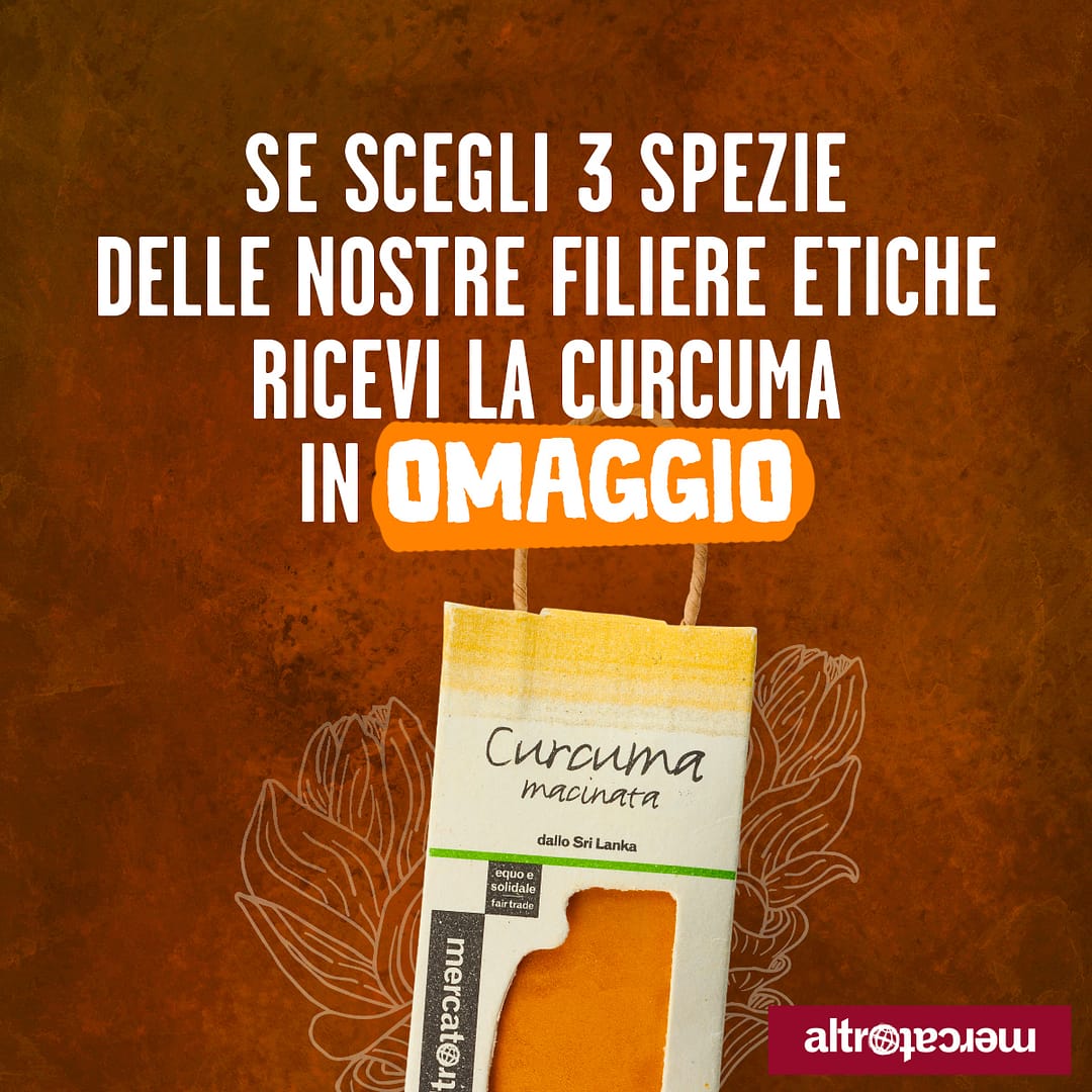 ricevi la curcuma in omaggio