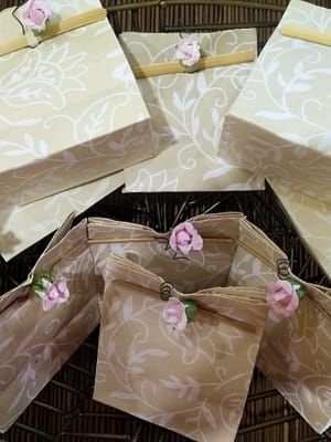 Esempio di bomboniere confezionate