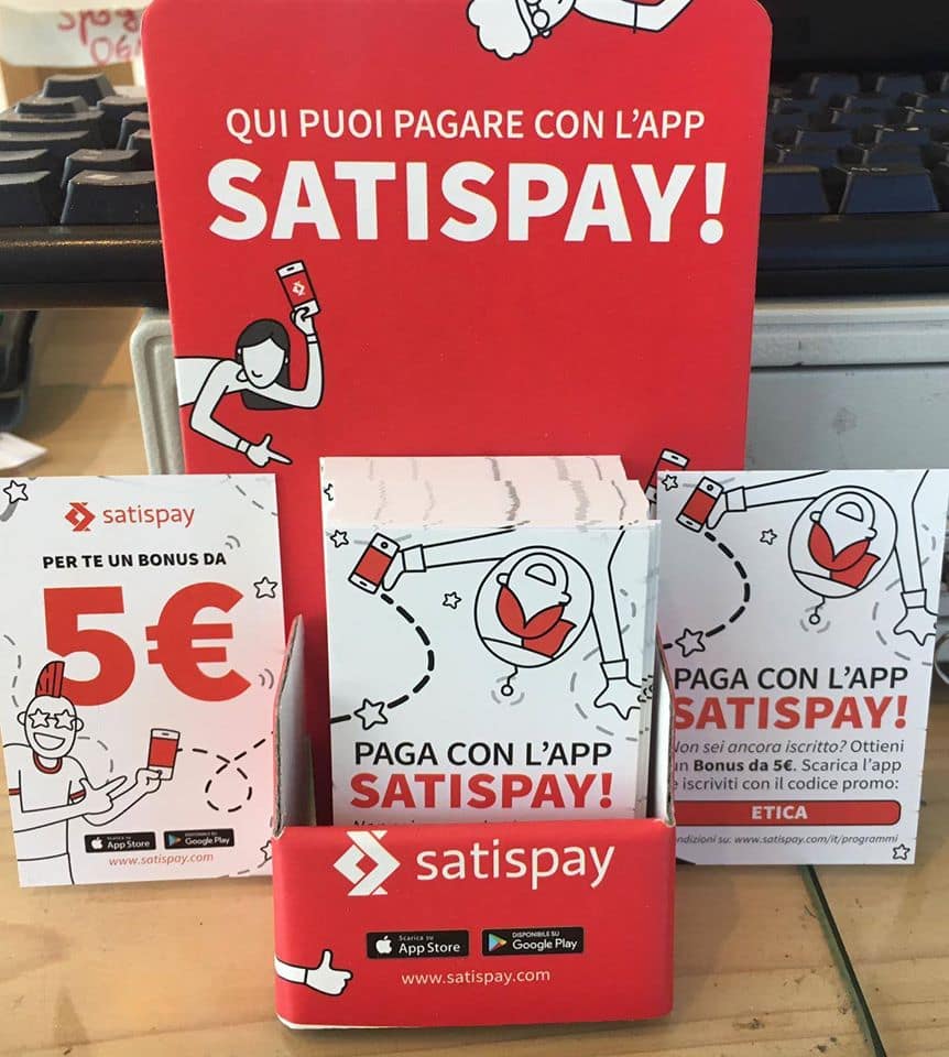 SatisPay mezzo di pagamento Bandera Florida anche per spesa a domicilio